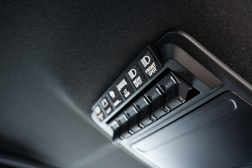 AUX Switch Panel ID Tiles – Pack of 6 & AUX ID Mounting Plate